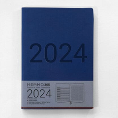 Memmo 365 LUXE 2024 Week-To-View Diary - Navy