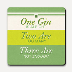 U Studio - Coaster - Lettered - One Two Three Gin
