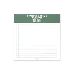 Standard Issue – No. 55 – Square Notepad – Green