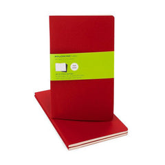 Moleskine Notebook - Cahier - Set of 3 - Pocket - Plain - Red