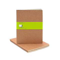 Moleskine Notebook - Cahier - Set of 3 - Extra Large - Plain - Kraft