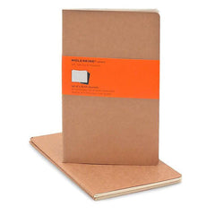 Moleskine Notebook - Cahier - Set of 3 - Large - Ruled - Kraft