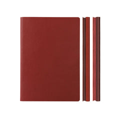 Daycraft Signature Duo Notebook - A5 - Red/Burgundy