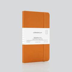 myPaperclip Executive Series A6 Pocket Notebook - Plain - Orange