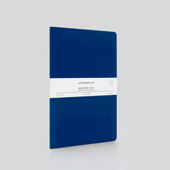 myPaperclip Centre Thread A4 Notebook - Ruled - Blue