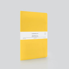 myPaperclip Centre Thread A4 Notebook - Ruled - Yellow