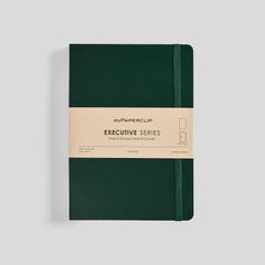 myPaperclip Executive Series A5 Hard Cover Notebook - Dotted - Green