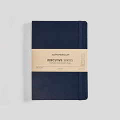 myPaperclip Executive Series A5 Hard Cover Notebook - Ruled - Blue