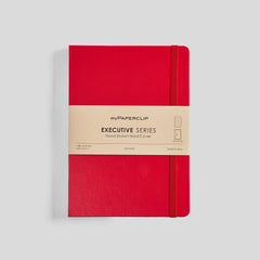 myPaperclip Executive Series A5 Hard Cover Notebook - Ruled - Red