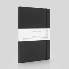 myPaperclip Executive Series Large Notebook - Ruled - Black