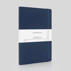 myPaperclip Executive Series Large Notebook - Plain - Blue