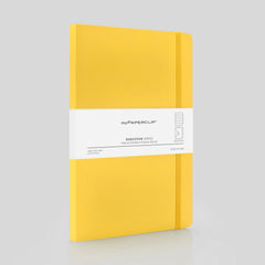 myPaperclip Executive Series Large Notebook - Ruled - Yellow