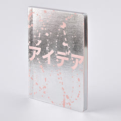 NUUNA YOSHIWARA LIGHT PINK IDEA LINEN NOTEBOOK – L