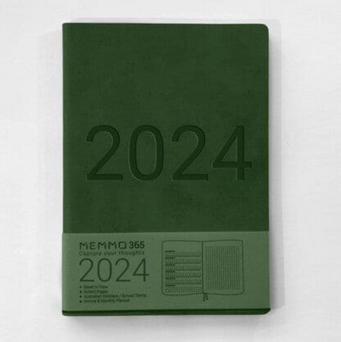 Daily Notebook Large SC Green 2024