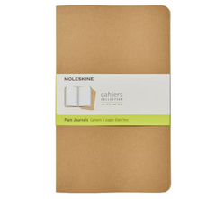moleskine cahier large plain kraft notebook