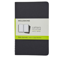 Moleskine Notebook - Cahier - Set of 3 - Large - Plain - Black