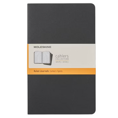 Moleskine Notebook - Cahier - Set of 3 - Large - Ruled - Black