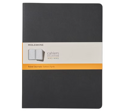 Moleskine Notebook - Cahier - Set of 3 - Extra Large - Ruled - Black