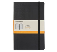 Moleskine Classic Notebook - Ruled - Large - Hardcover - Black