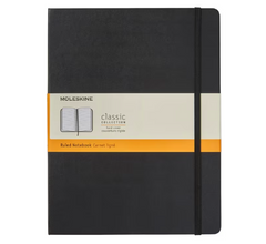 Moleskine Classic Notebook - Ruled - Extra Large - Hardcover - Black