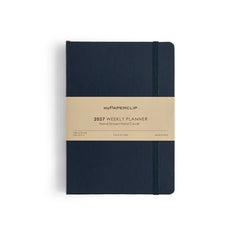 myPaperclip 2027 Hard Cover A5 Weekly Planner - Blue