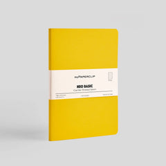 myPaperclip Neo Basic Centre Thread A5 Notebook - Plain - Yellow