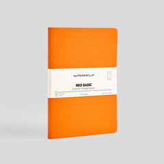 myPaperclip Neo Basic Centre Thread A5 Notebook - Plain - Orange