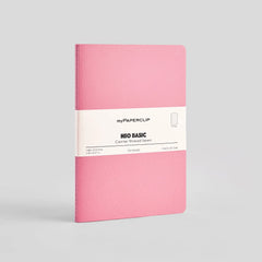 myPaperclip Neo Basic Centre Thread A5 Notebook - Plain - Pink