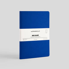 myPaperclip Neo Basic Centre Thread A5 Notebook - Ruled - Blue