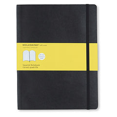 Moleskine Classic Notebook - Squared - Extra Large - Softcover - Black