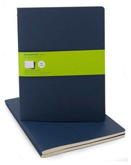 Moleskine Notebook - Cahier - Set of 3 - Extra Large - Plain - Navy