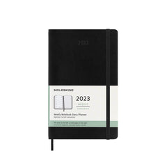 Moleskine - 2023 Soft Cover Diary - Weekly Notebook - Large (13x21cm) - Black