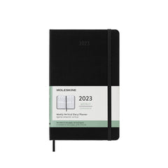 Moleskine - 2023 Diary - Weekly Vertical - Large (13x21cm) Hardcover - Black