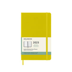 Moleskine - 2023 Hard Cover Diary - Weekly Notebook - Large (13x21cm) - Hay Yellow