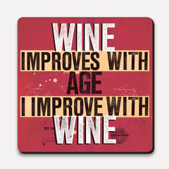 U Studio - Coaster - Scrawl - Improve With Wine