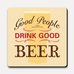 U Studio - Coaster - Lettered - Good People Good Beer