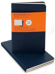 Moleskine Notebook - Cahier - Set of 3 - Pocket - Ruled - Navy