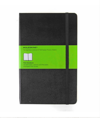 Moleskine Classic Notebook - Plain - Large - Hardcover - Black