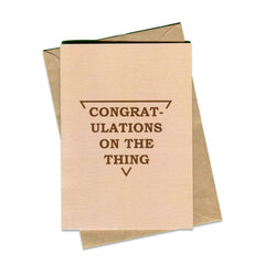 Things by Bean - 'Congrats On The Thing'  Card