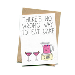Things by Bean - 'There’s No Wrong Way To Eat Cake' Card