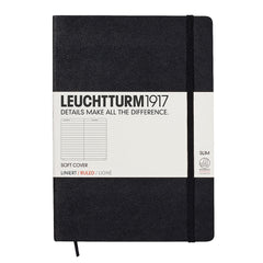 Leuchtturm 1917 - A5 - Lined - Soft Cover - Black