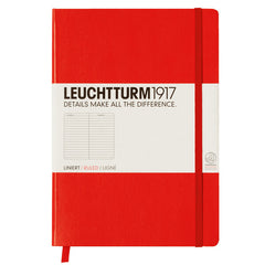 Leuchtturm 1917 - A5 - Lined - Hard Cover - Red