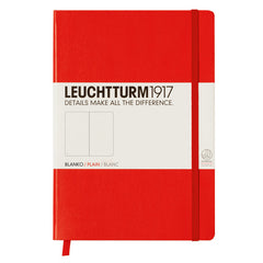 Leuchtturm 1917 - A5 - Plain - Hard Cover - Red