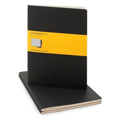 Moleskine Notebook - Cahier - Set of 3 - Extra Large - Squared - Black