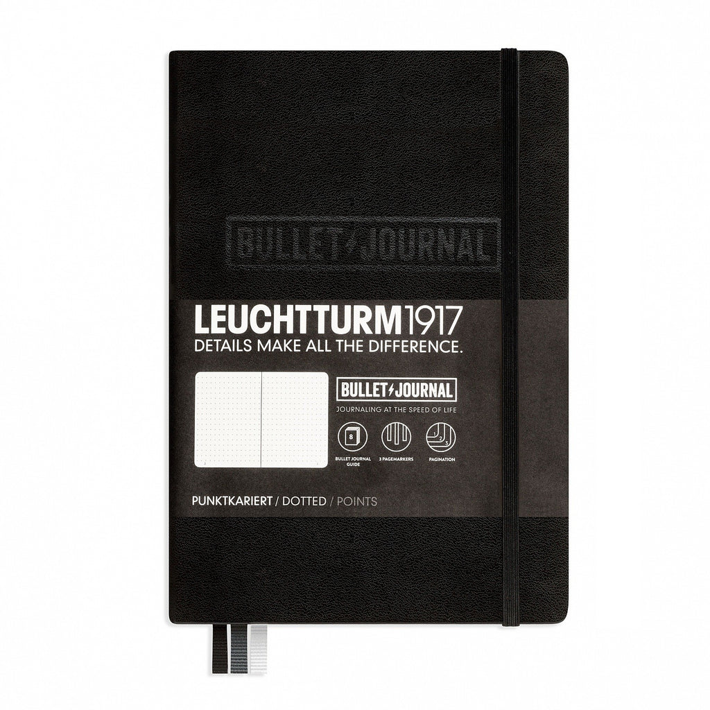 Leuchtturm1917 A5 Plain Hardcover Notebook - Black