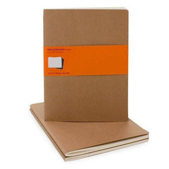 Moleskine Notebook - Cahier - Set of 3 - Extra Large - Ruled - Kraft