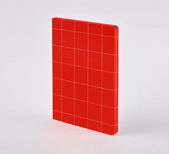 Nuuna Break The Grid Red L Grid Notebook - A5