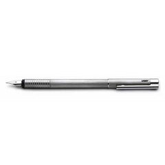 Lamy Logo Fountain Pen - Brushed Stainless Steel