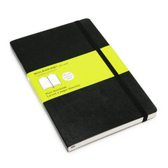 Moleskine Classic Notebook - Plain - Large - Softcover - Black
