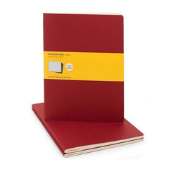 Moleskine Notebook - Cahier - Set of 3 - Extra Large - Squared - Red